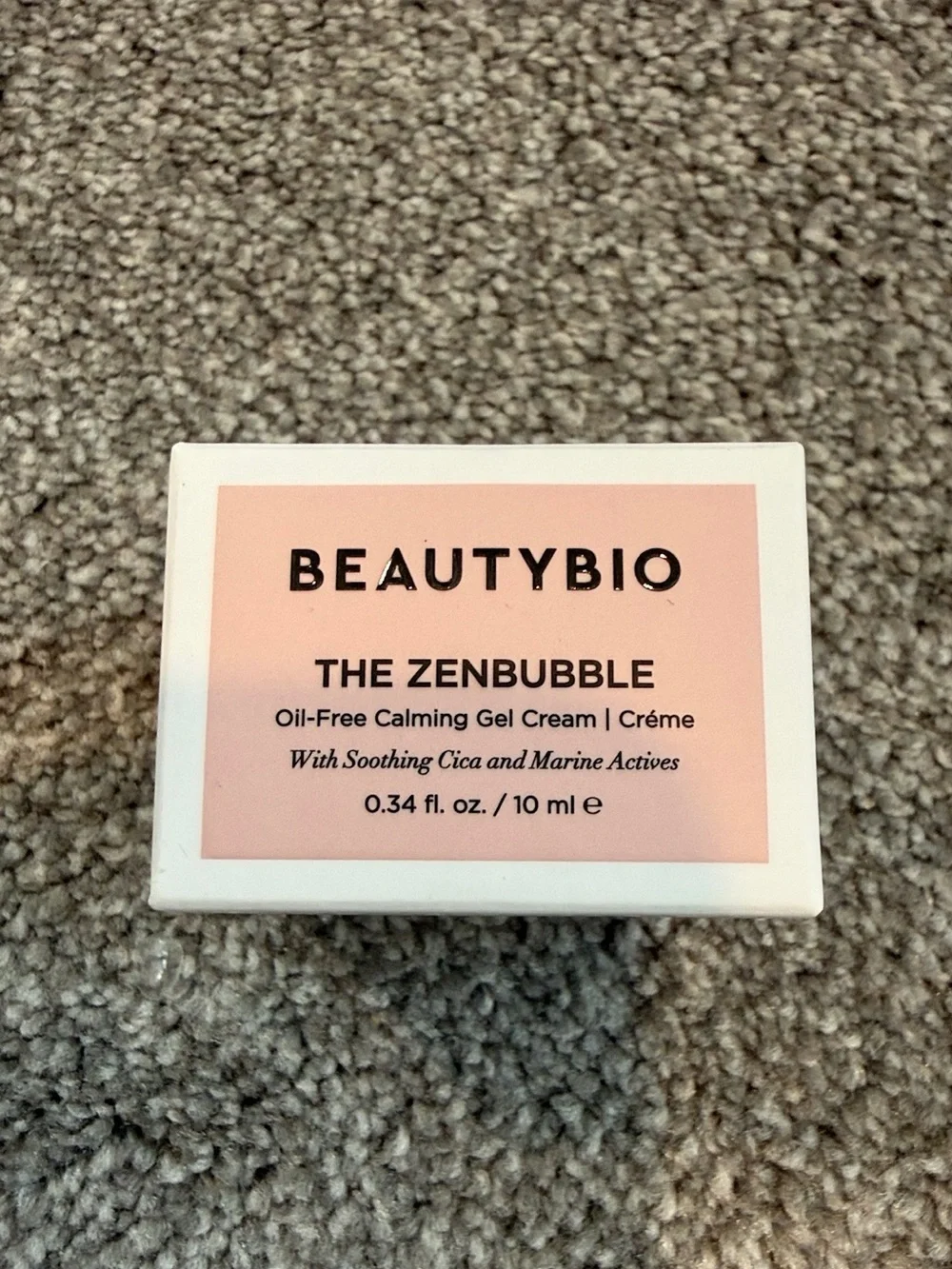 BeautyBio Zenbubble calming gel cream travel size 0.34oz